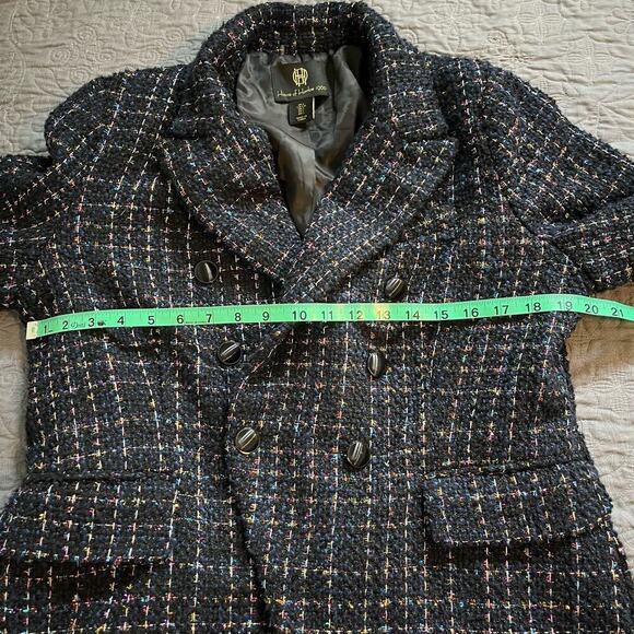 House of Harlow 1960 double breasted metallic tween blazer women’s large - Picture 8 of 12